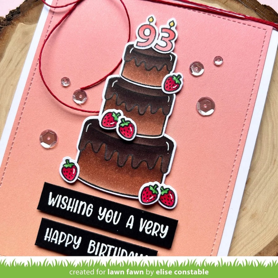 Lawn Fawn - LF3770 - Cake It Easy Stamp Set