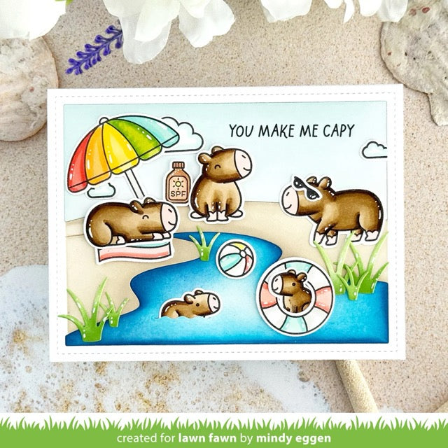 Lawn Fawn - LF3764 - Capybaras! Stamp Set Stamp Set