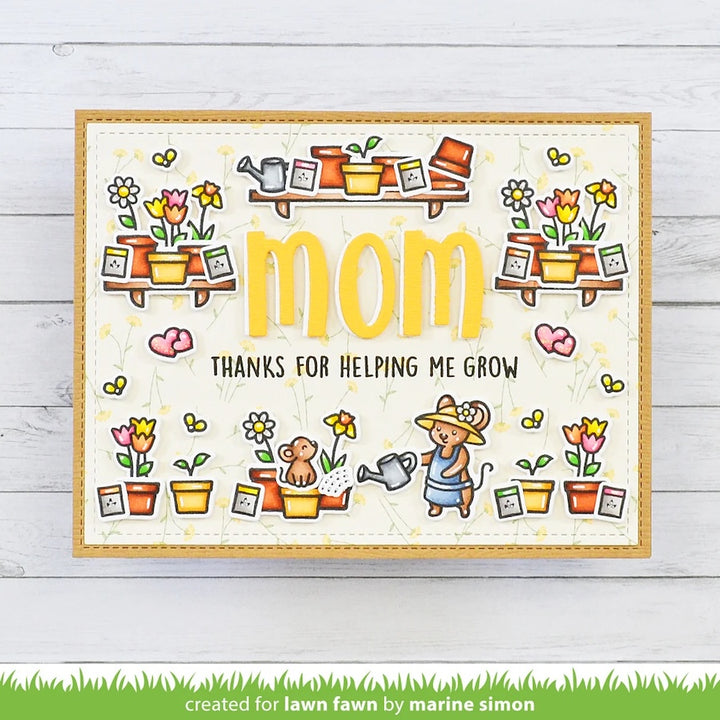 Lawn Fawn - LF3364 - Garden Mouse Stamp Set