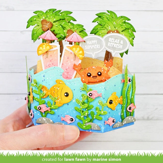 Lawn Fawn - LF3802 - Platform Pop-Up Palm Tree Inserts