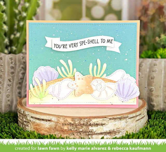 Lawn Fawn - LF3805 - Stitched Seashells