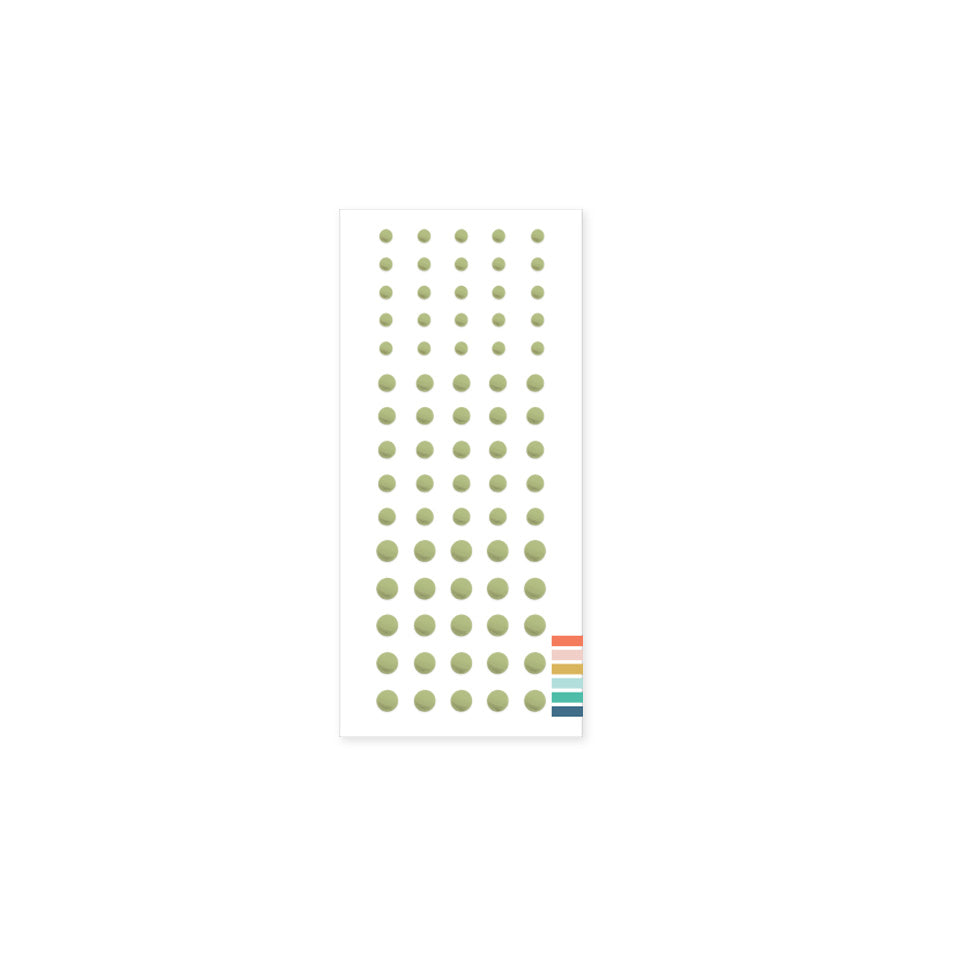 Concord & 9th - Enamel Dots - 2025 Colour Collection - Pistachio