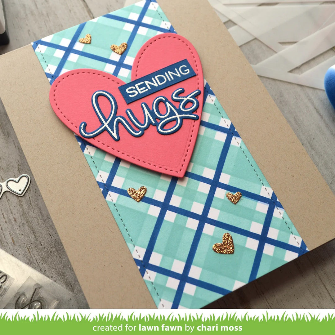 LF2576 - Lawn Clippings - Plaid Stencils