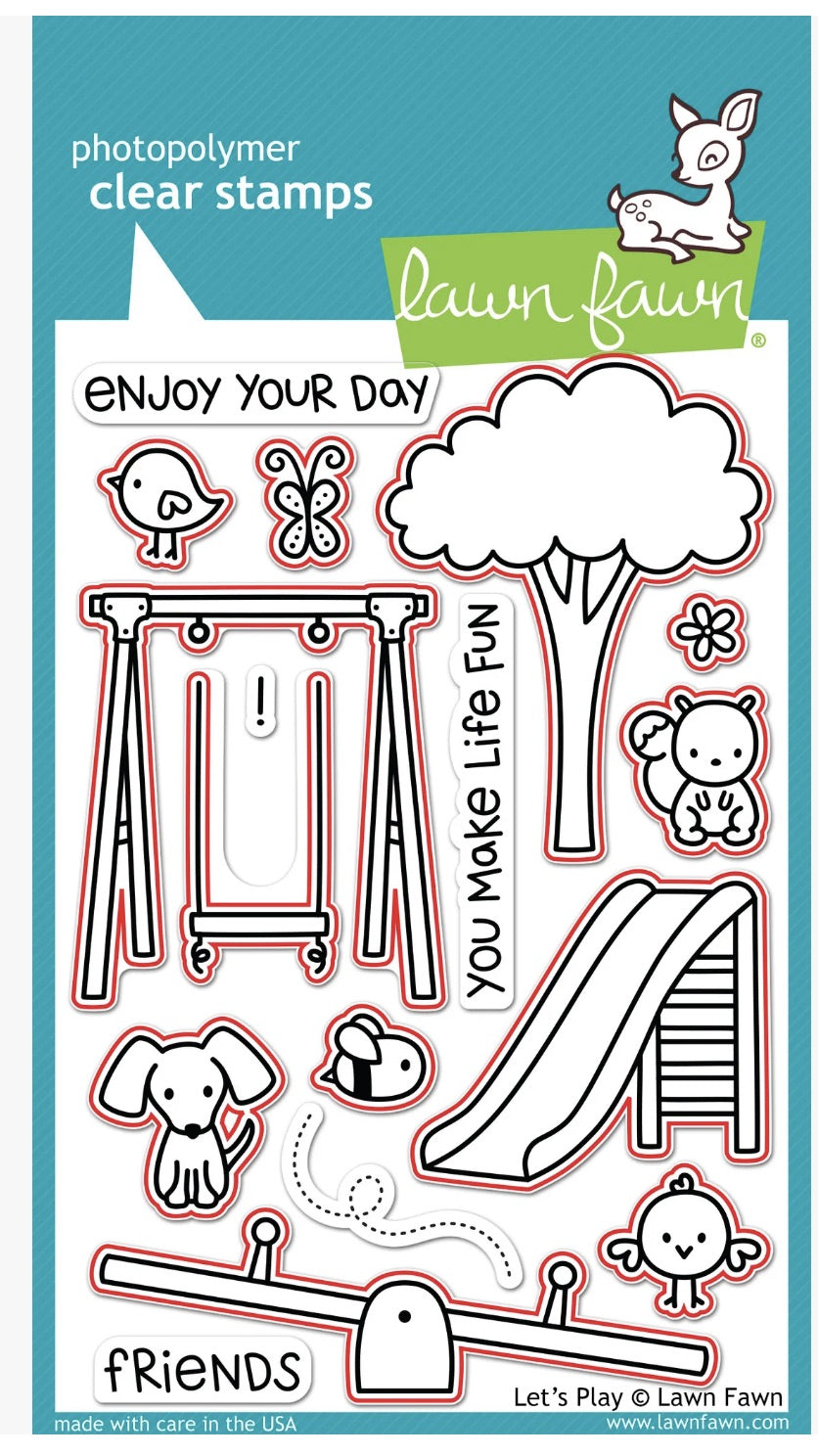 LF0848 & LF0849 Let's Play Stamp and Lawn Cuts Set