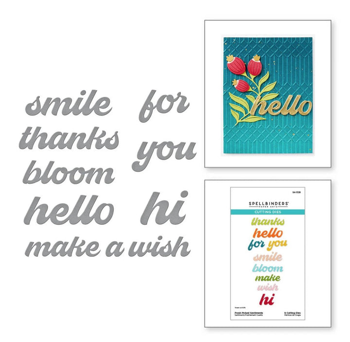 Spellbinders Dies - Fresh Picked Sentiments