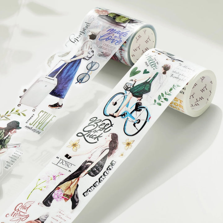 Pre-cut Sidewalk Stories Wide Washi/PET  Tape side view
