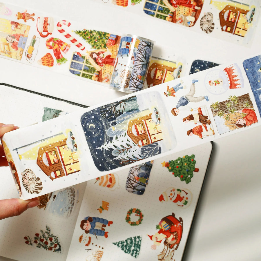 the washi tape shop pre cut reindeers journey wide washi pet tape