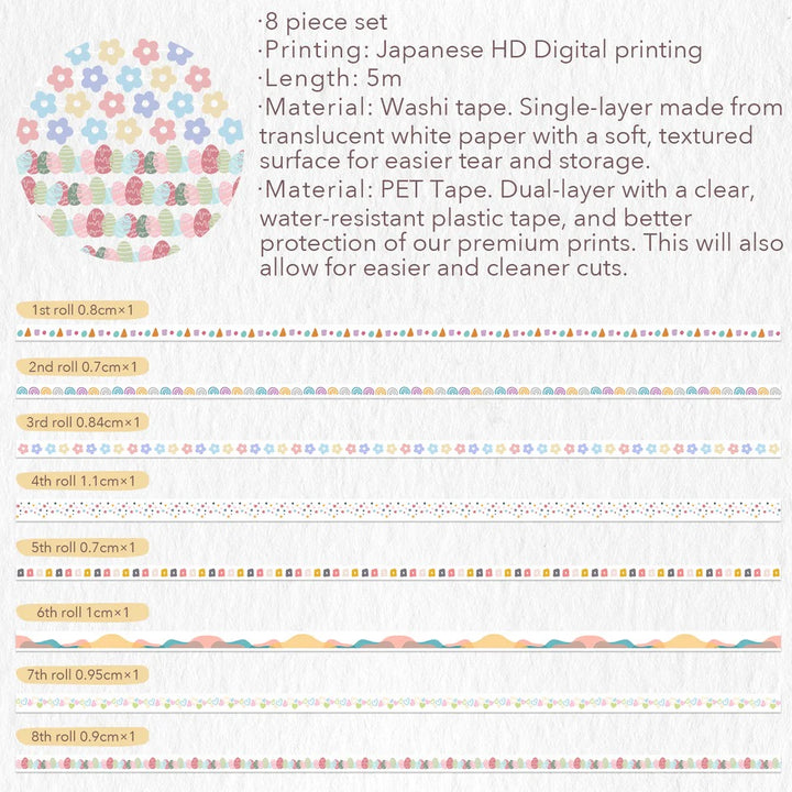 the washi tape shop colour crush slim washi pet tape design loop