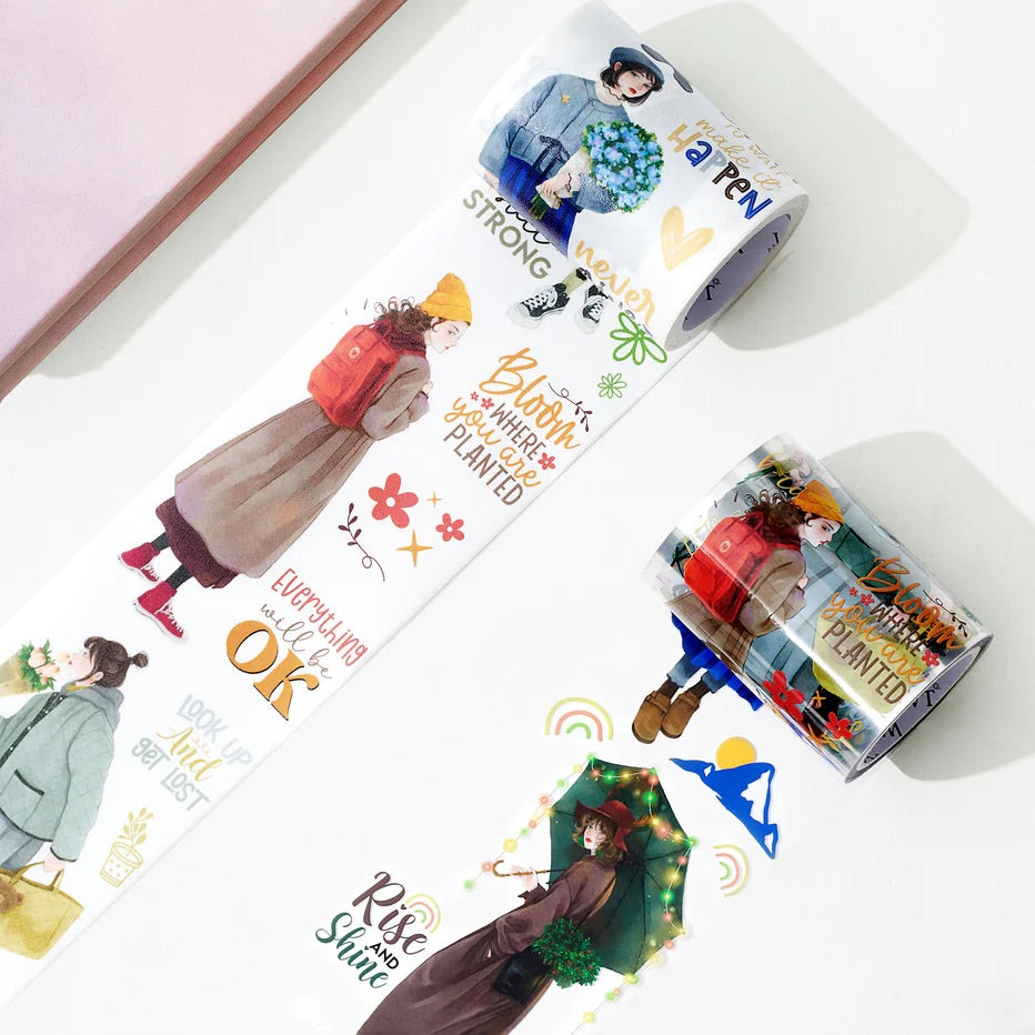 the washi tape shop fiery dream wide washi pet tape flatlay