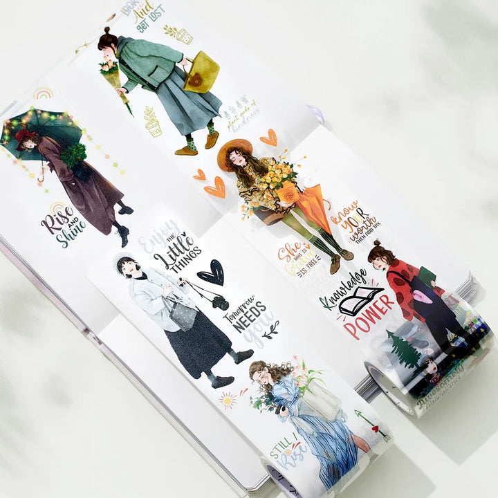 the washi tape shop fiery dream wide washi pet tape in a book