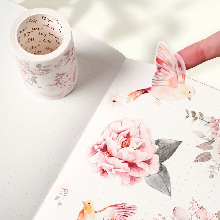 the washi tape shop pre cut pink velvet wide washi pet tape example