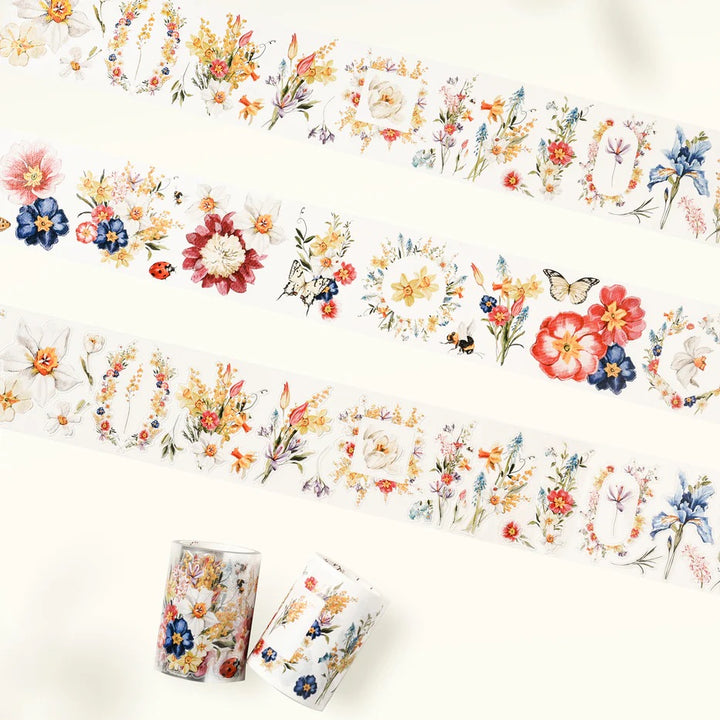 the washi tape shop pre cut sunlit meadow wide washi pet tape