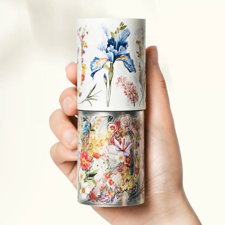 the washi tape shop pre cut sunlit meadow wide washi pet tape in hand