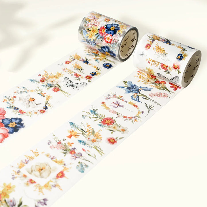 the washi tape shop pre cut sunlit meadow wide washi pet tape on roll
