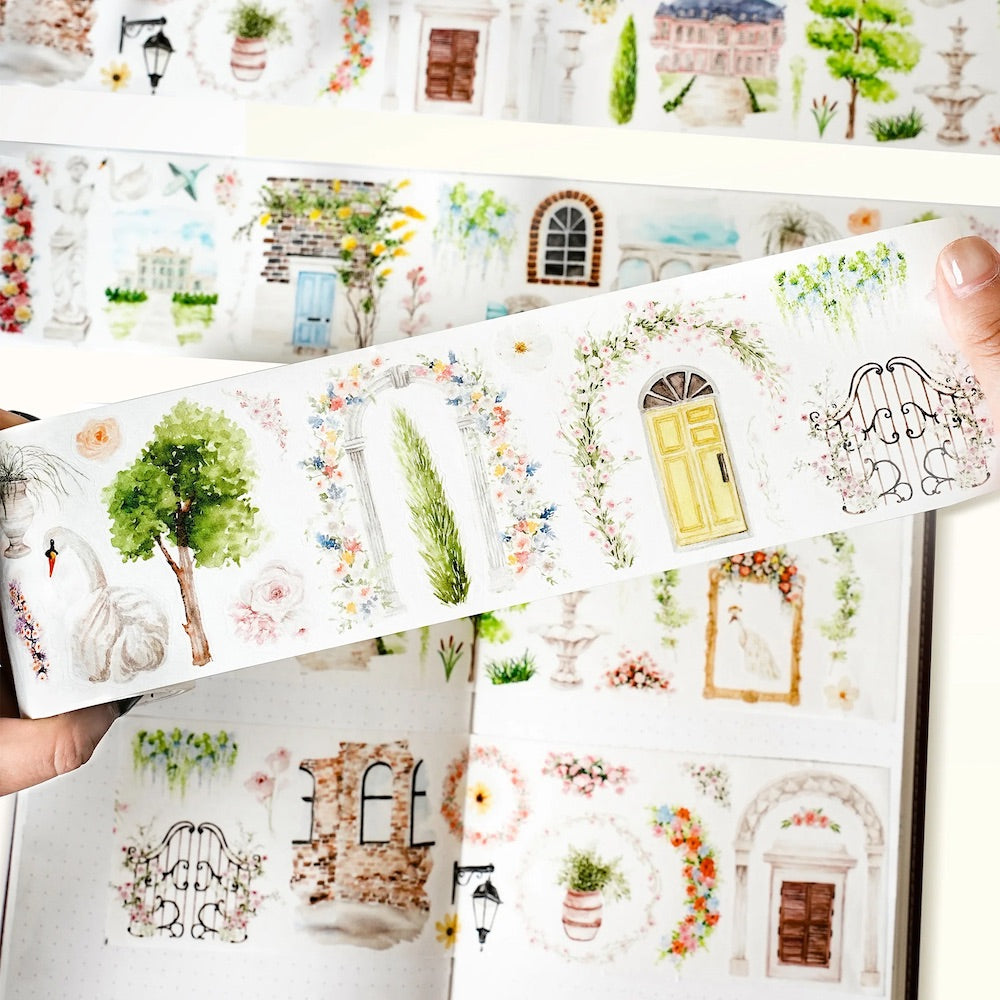 The Washi Tape Shop - Pre-cut French Courtyard Wide Washi/PET Tape