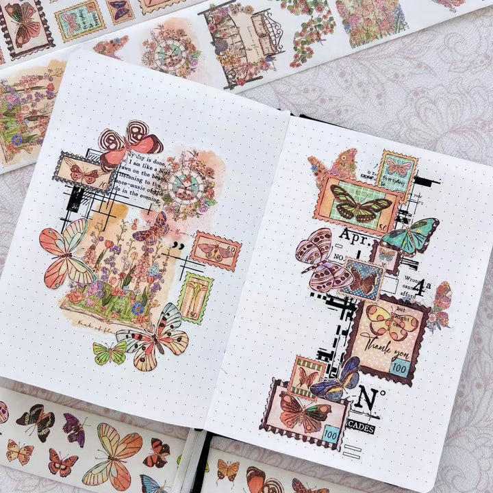 The Washi Tape Shop - Stamped Wings Washi Tape Sticker Set
