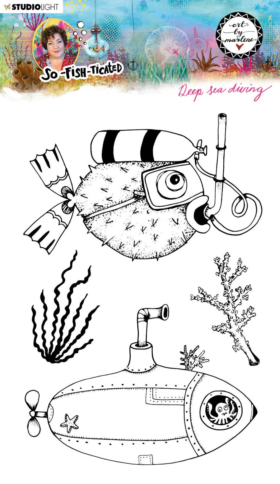 Art by Marlene - Stamp Set - Deep Sea Diving