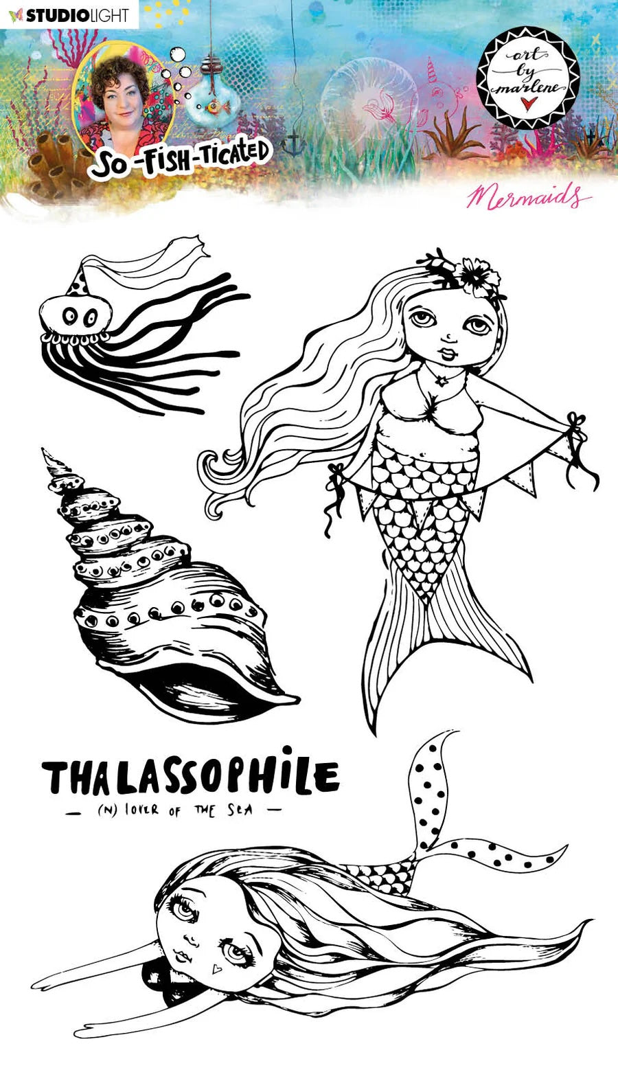 Art by Marlene - Stamp Set - Mermaids