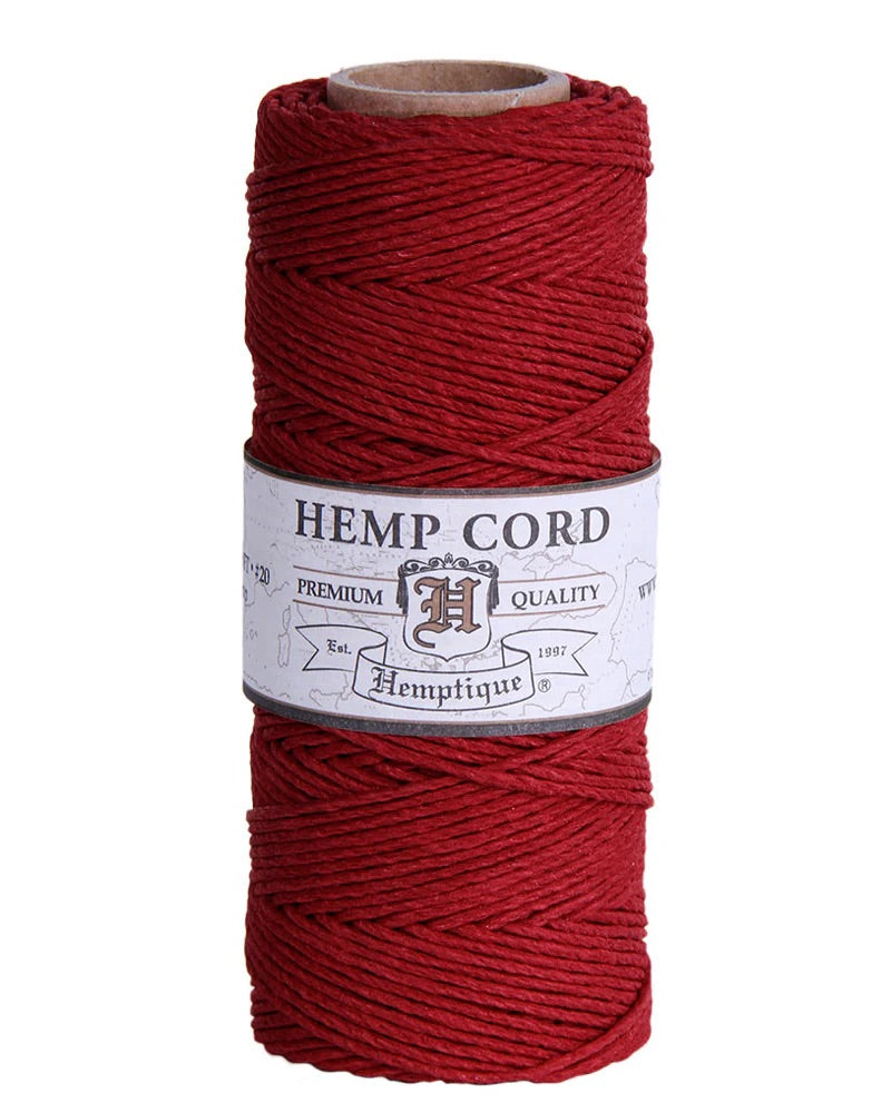 Hemp Cord Spool #20 - Rio Red