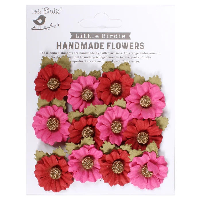 Little Birdie - Handmade Flower Embellishments - Martina Candy Mix