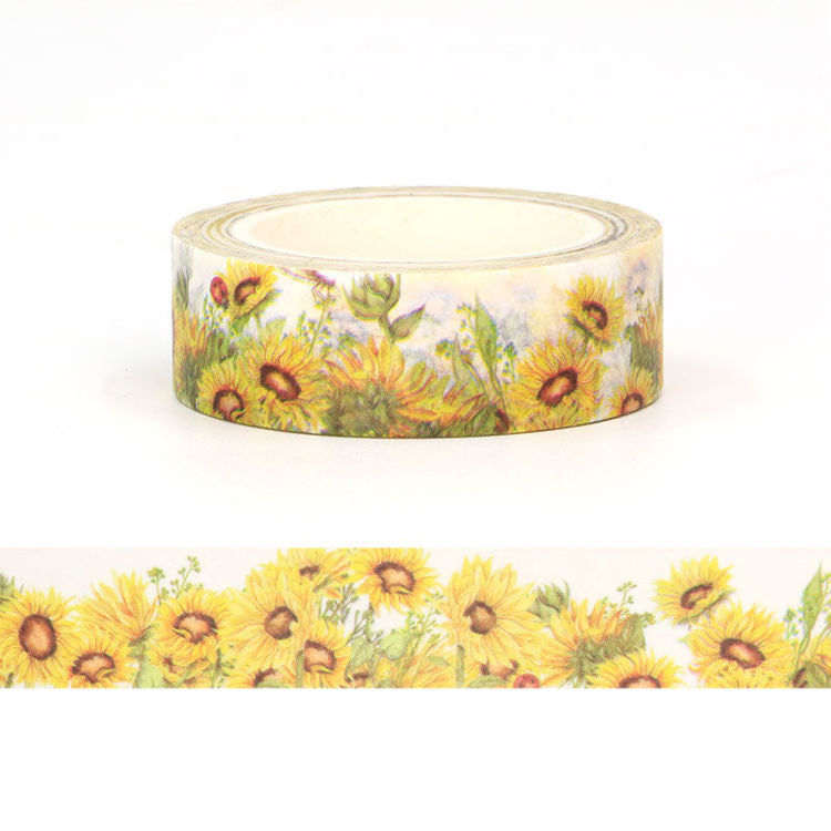 Washi Tape - Yellow Sunflower Meadow