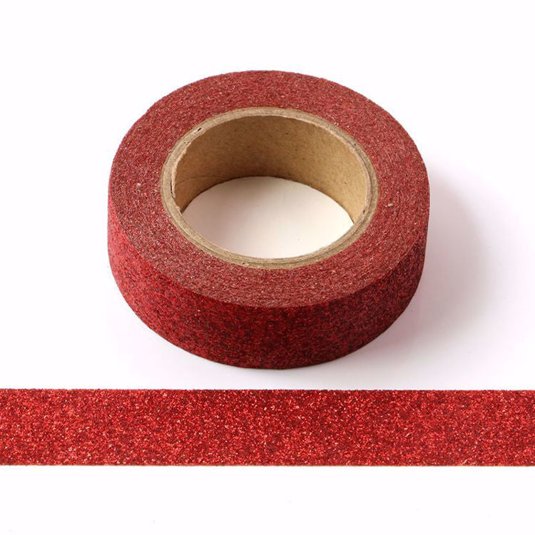 Sparkle Red Glitter Washi Tape