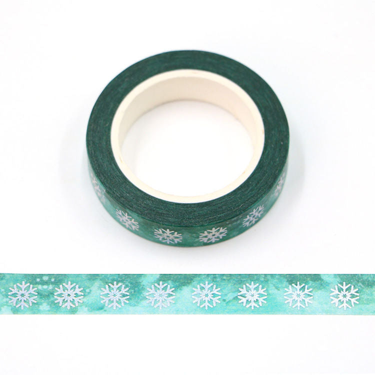 Washi Tape - Slim Holographic Snowflakes