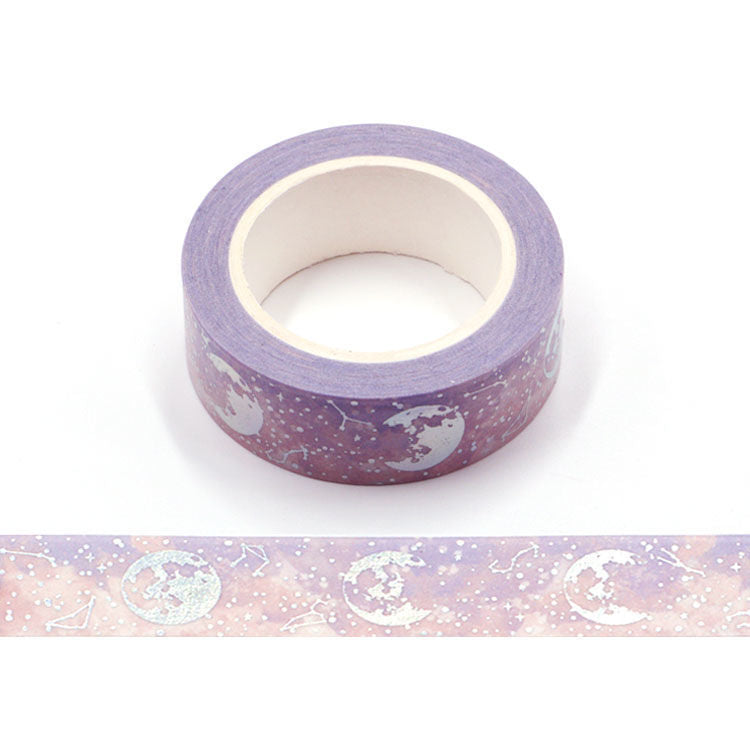 Washi Tape, Holo Foil, Pale Moon
