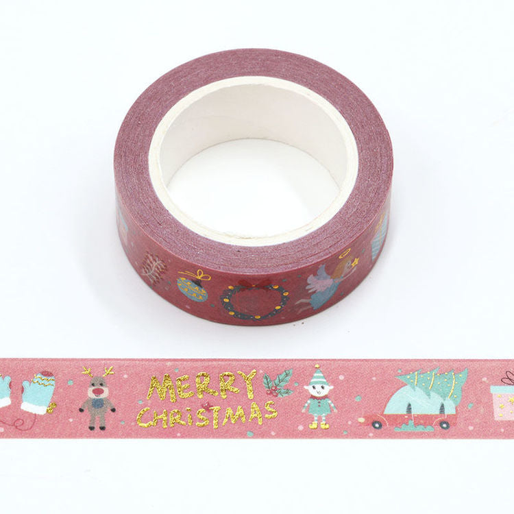 happy mail foiled washi tape