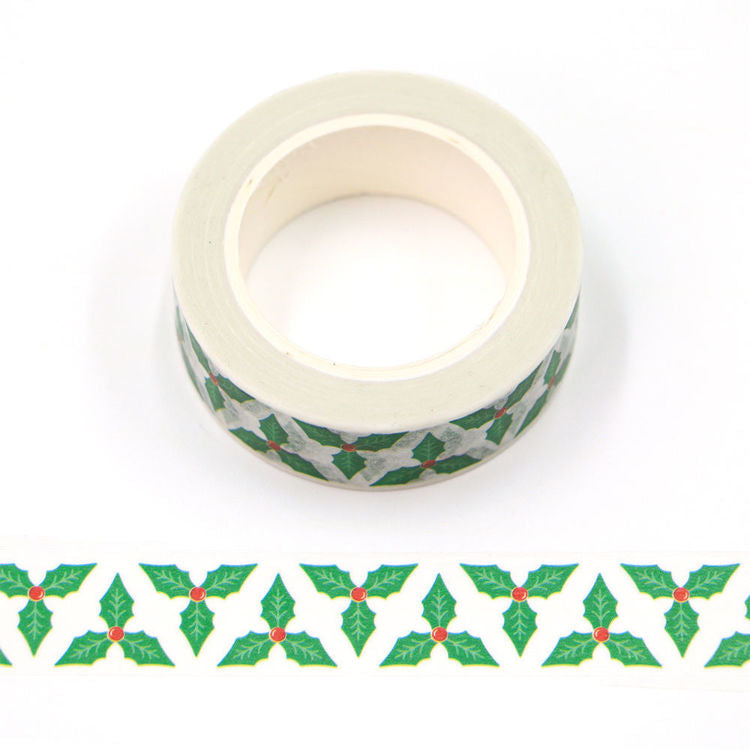 Washi Tape Christmas Holly