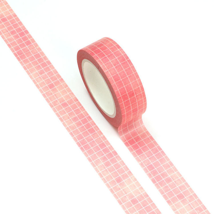 Pink Grid Washi Tape