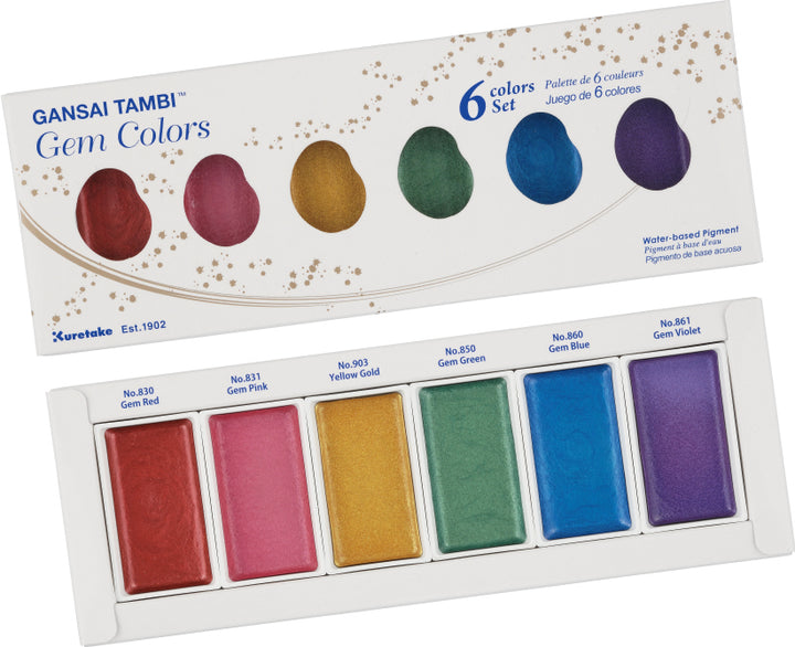 Gansai Tambi Watercolor Metallic Paint Set - Gem