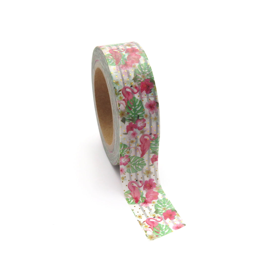Washi Tape, Flamingo Palm