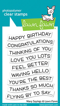 LF1899 Wavy Sayings Stamp Set