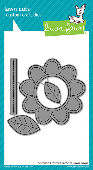 LF1921 Stitched Flower Frame Lawn Cuts Dies