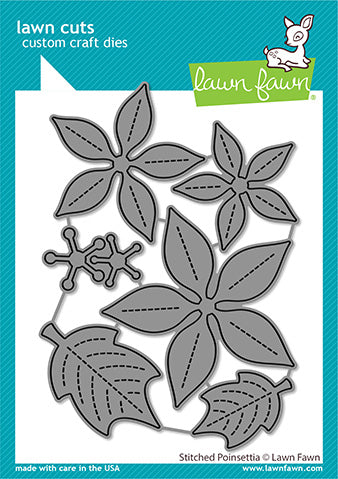 LF2441 Stitched Poinsettia