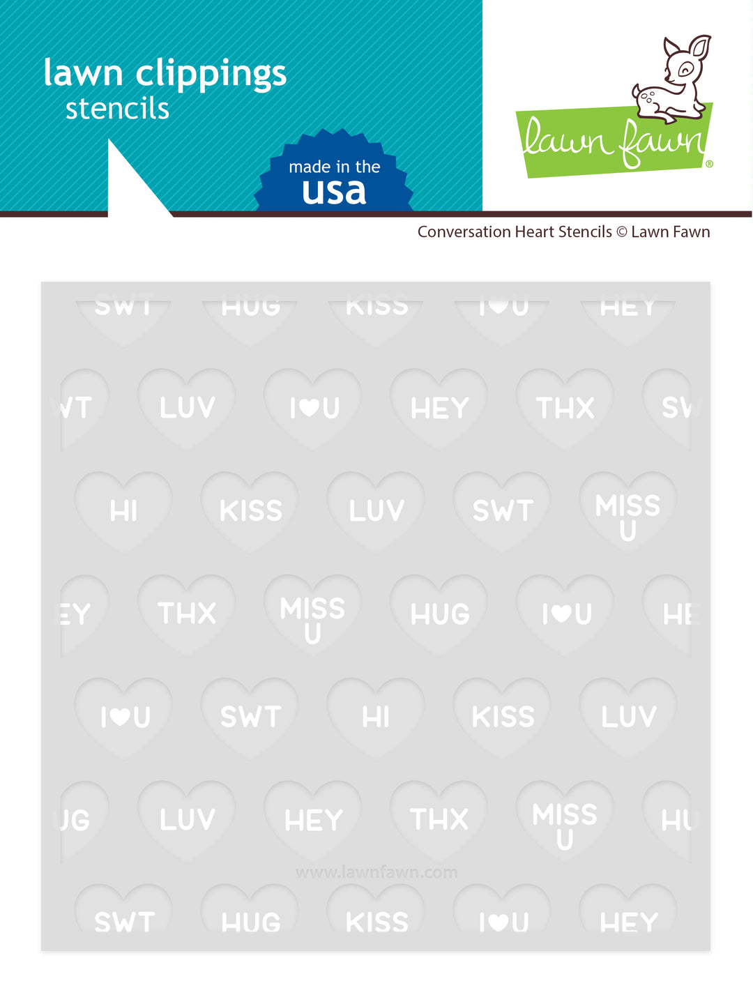 LF2478 Conversation Heart Stencils