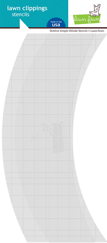 LF2537 Slimline Simple Hillside Stencils