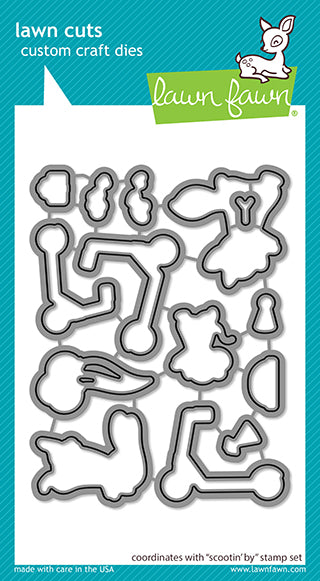 LF2555 Lawn Cuts Scootin' By Dies