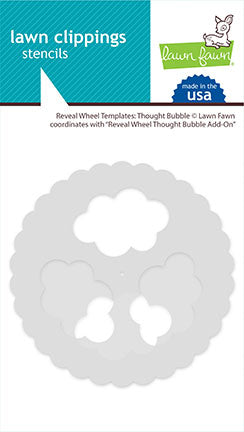 LF2568 Lawn Clippings Reveal Wheel Templates Thought Bubble