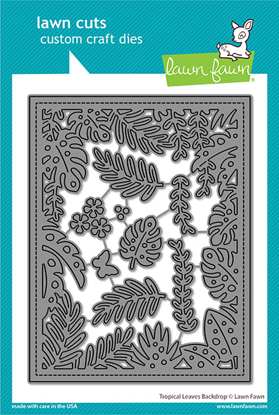 Lawn Fawn Lf2615 Tropical Leaves Backdrop