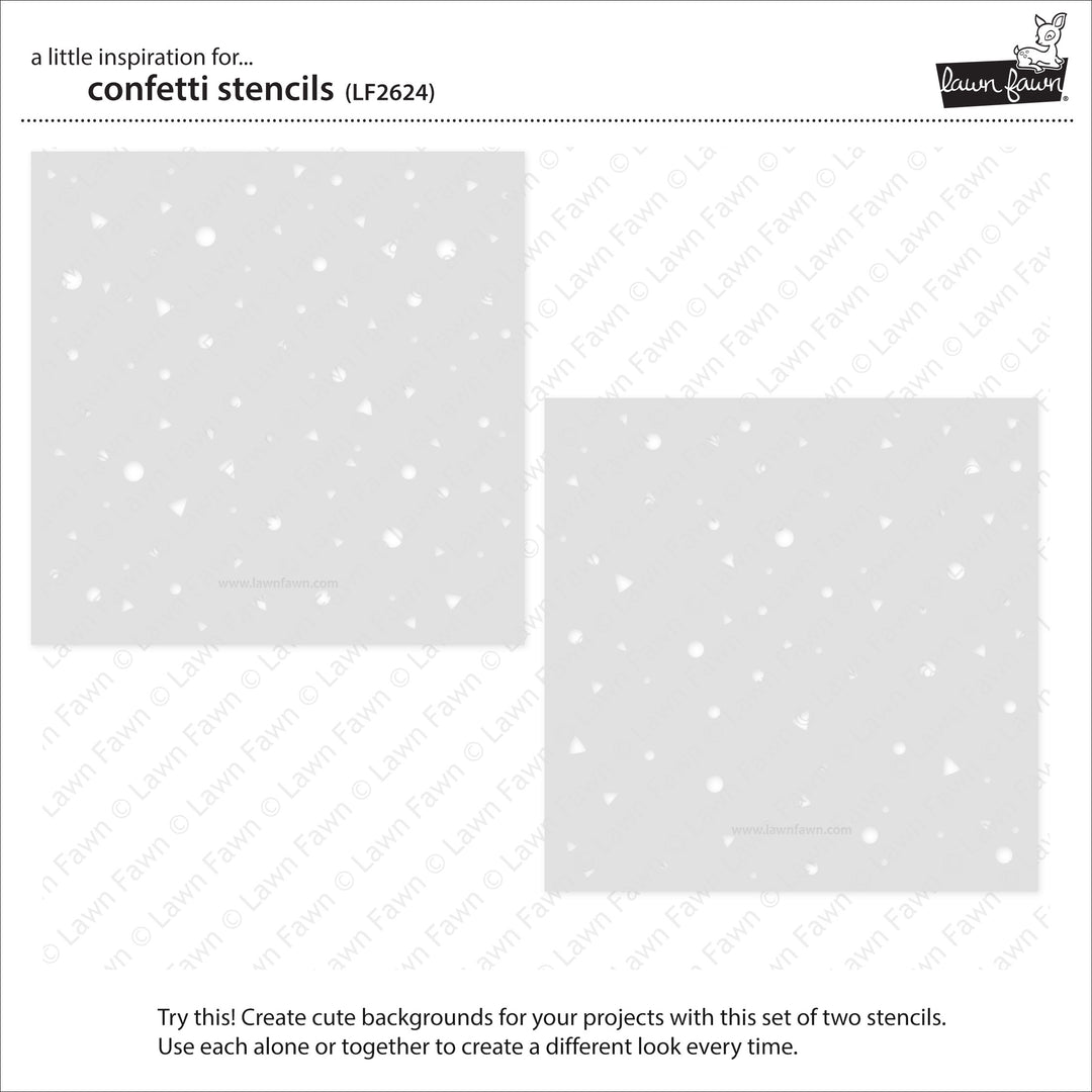 Lawn Fawn Lf2624 Confetti Stencils