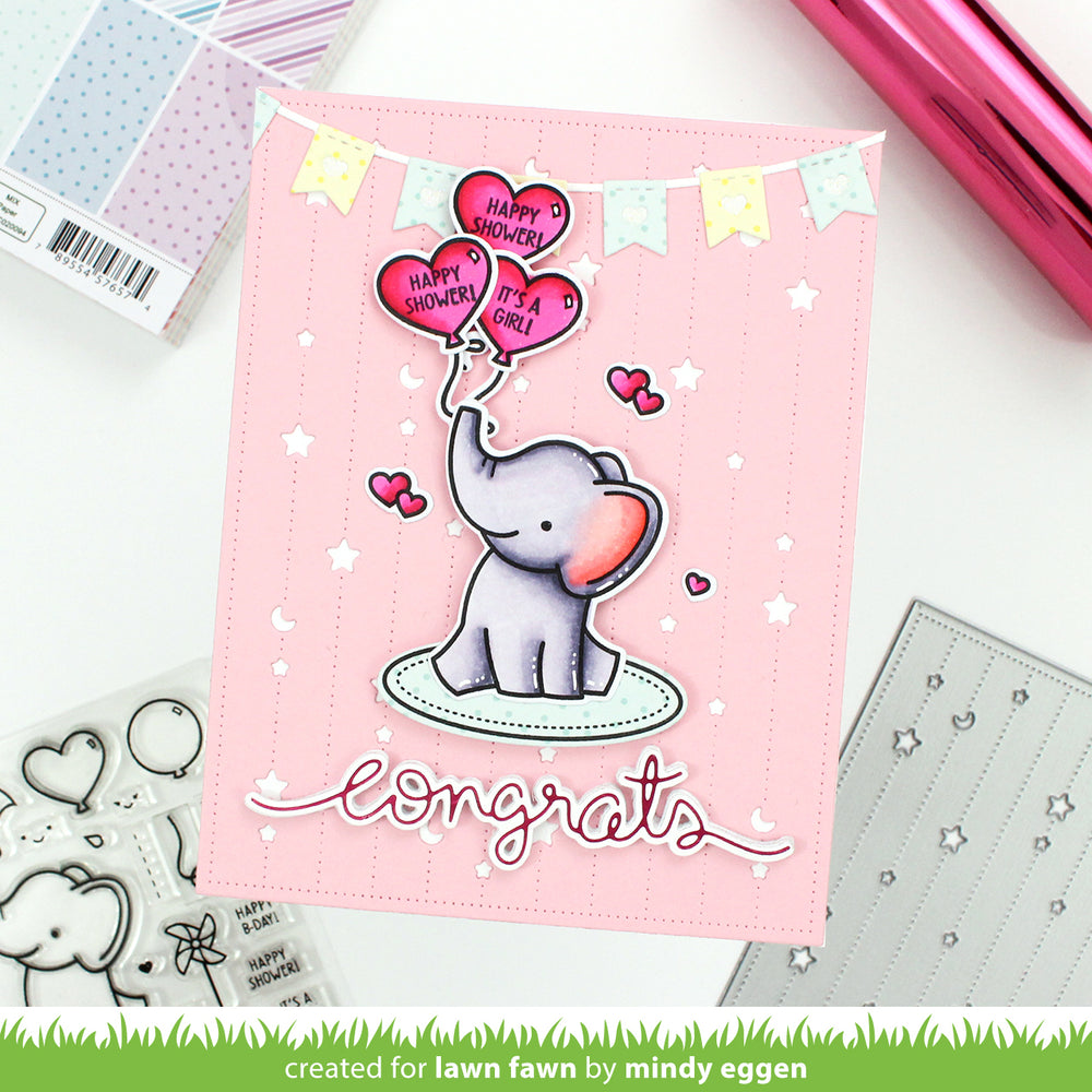 Lawn Fawn LF3107 Big Scripty Words Hot Foil Plates - Spring 2023 release