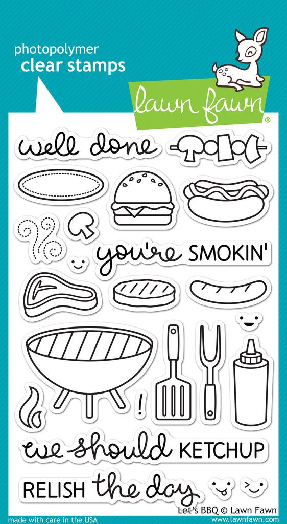 LF889 Let's BBQ Stamp Set
