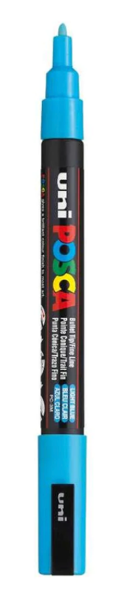 Posca Paint Pen PC-3M Fine Light Blue