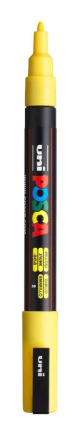 Posca Paint Pen PC-3M Fine Yellow