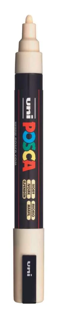 Posca PC-5M Medium Ivory – Hobby Hoppers - Main Image