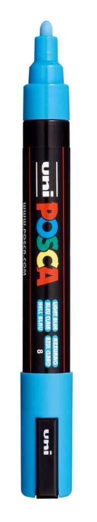 Posca Paint Pen PC-5M Medium Light Blue