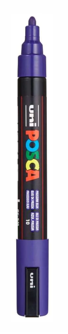 Posca Paint Pen PC-5M Medium Prussian Blue