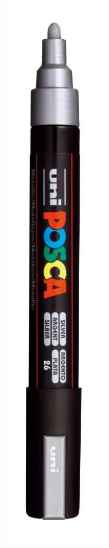 Posca Paint Pen PC-5M Medium Silver
